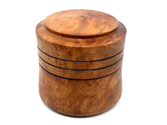 LV-5594  Camphor Burl Threaded Box, Jewelry Box, Treenware