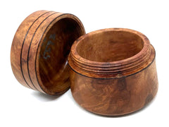 LV-5594  Camphor Burl Threaded Box, Jewelry Box, Treenware
