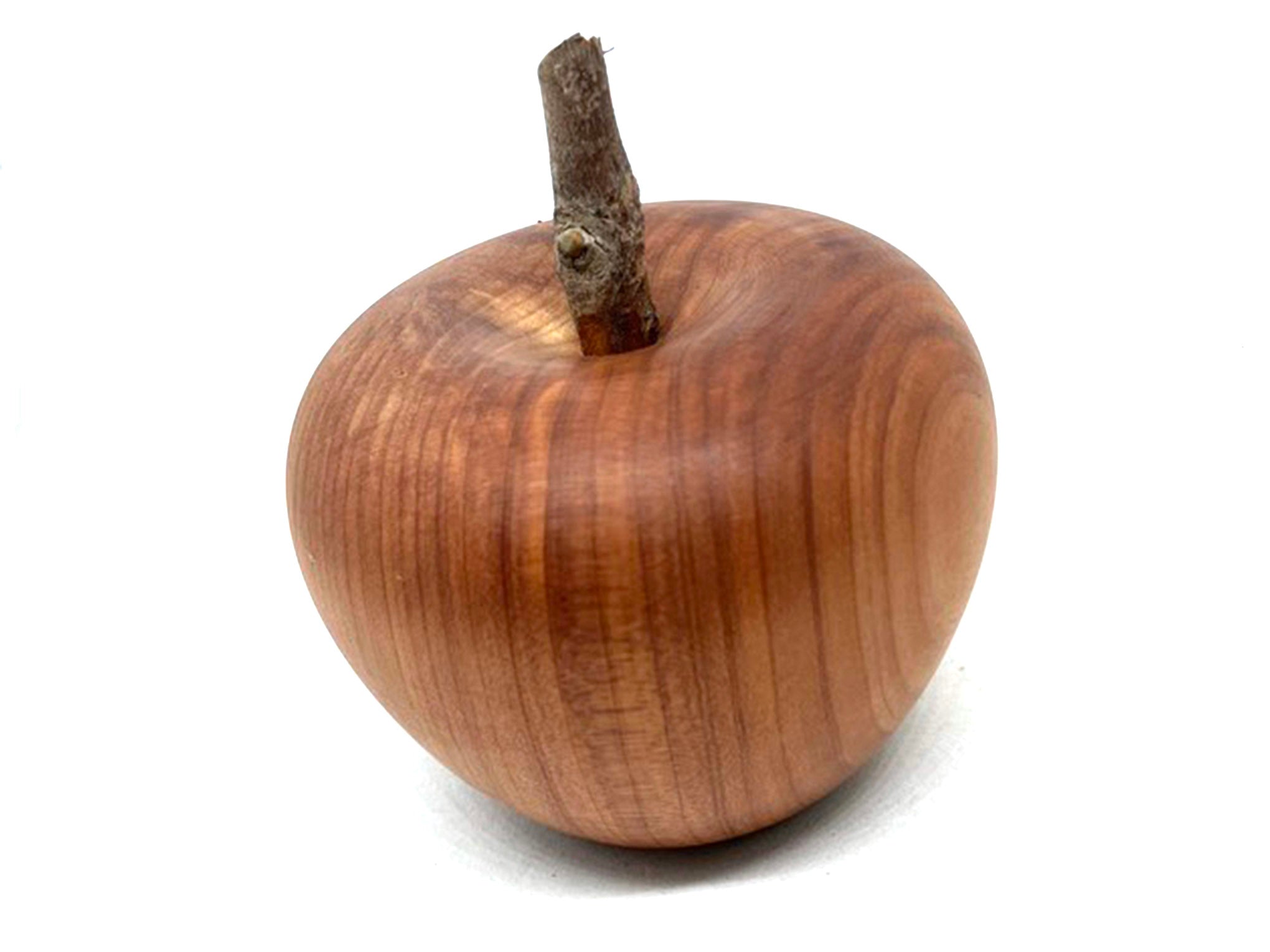 LV-5599  Aromatic Cedar Wood Turned Apple Salt/Pepper/Spice Shaker