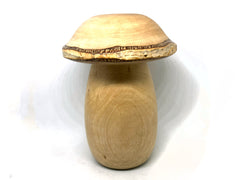 LV-5603  Paper Birch & Jacaranda Mushroom Threaded Box, Jewelry Stash