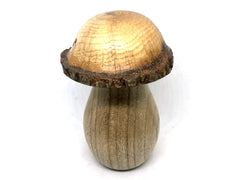 LV-5607 American Holly & Canyon Live Oak Wooden Mushroom Keepsake Box, Jewelry Box-THREADED
