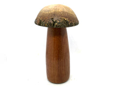 LV-5611 Threaded Wooden Mushroom Box from Red Zebrawood & Live Oak