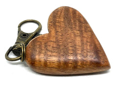 LV-5631 Curly Koa Wooden Heart Shaped Charm, Keychain, Unique Hand Made (Copy)