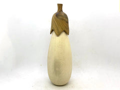 LV-5660  Holly & Verawood Eggplant Trinket Box, Needle Case, Jewelry Box-SCREW CAP