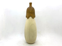 LV-5660  Holly & Verawood Eggplant Trinket Box, Needle Case, Jewelry Box-SCREW CAP