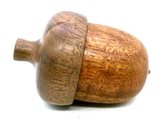 LV-5662  Namamau & Walnut Acorn Ring Box, Pill Box-SCREW CAP
