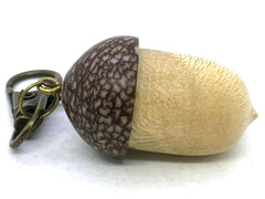 LV-5670 Holly & Betelnut Acorn Pendant Box, Charm, Pill Holder-SCREW CAP