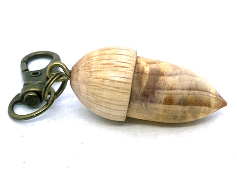 LV-5681  Ponderosa Pine Burl & Live Oak Acorn Pendant Box, Charm, Pill Holder-SCREW CAP