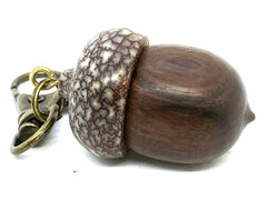 LV-5685 Desert Ironwood & Betelnut Acorn Pendant Box, Charm, Pill Holder-SCREW CAP