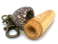 LV-5686 Sandalwood & Betelnut Acorn Box, Keychain, Bag Charm-SCREW CAP