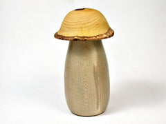 LV-2557 American Holly & Wisteria Threaded Wooden Mushroom Box