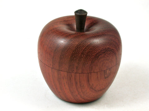 LV-2822  African Padauk & Cocuswood Stem Apple Threaded Box-SCREW CAP