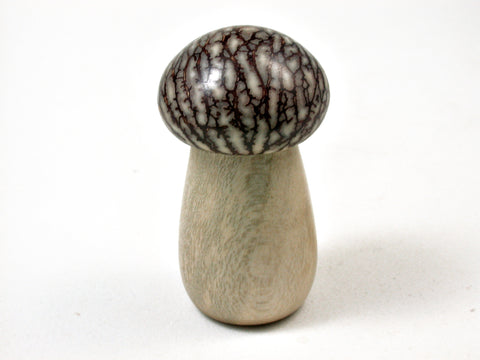 LV-2844  American Holly & Betel Nut Mushroom Secret Compartment, Threaded Pill Holder-SCREW CAP