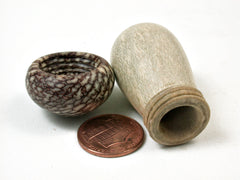 LV-2844  American Holly & Betel Nut Mushroom Secret Compartment, Threaded Pill Holder-SCREW CAP
