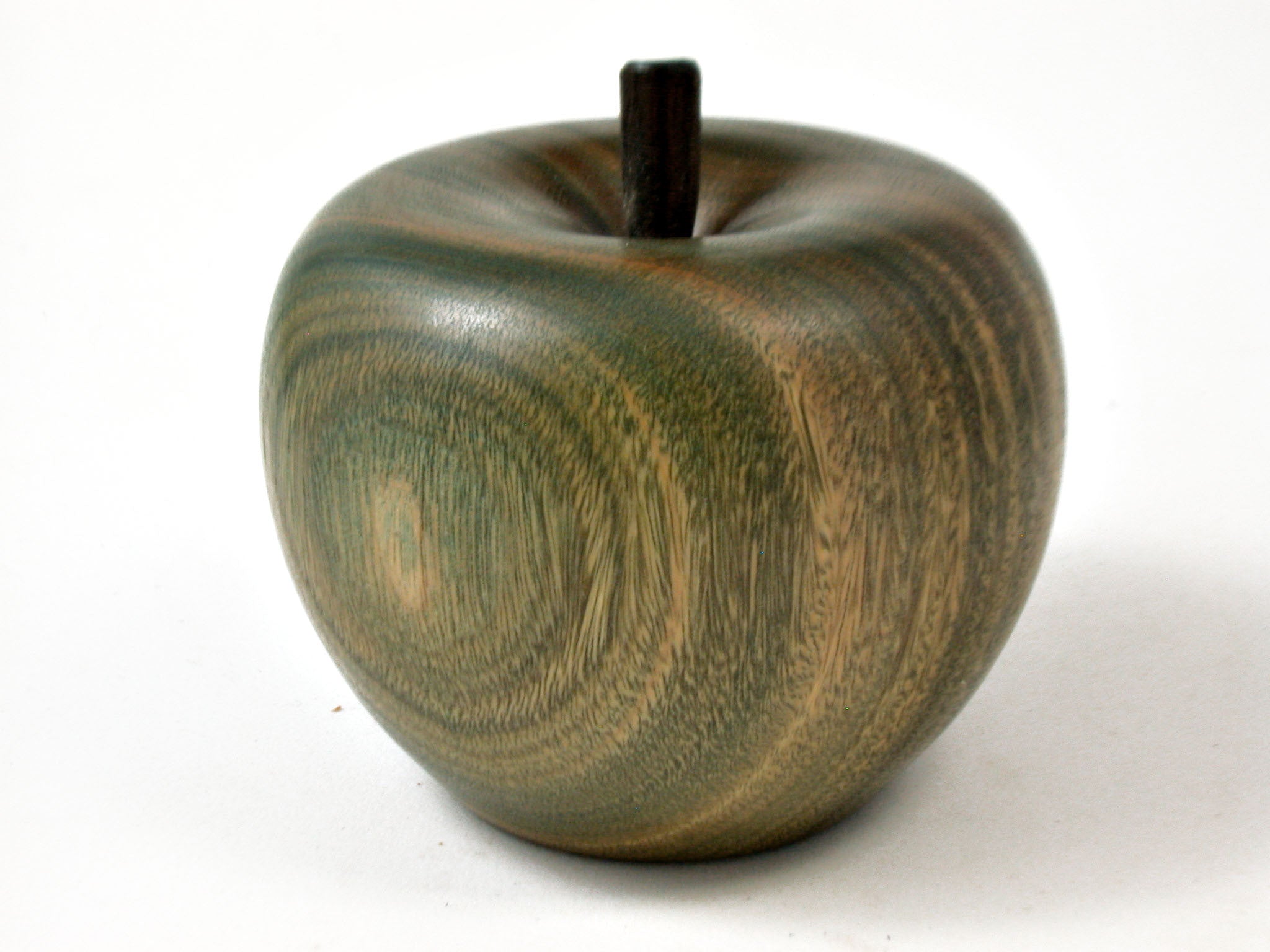 LV-2893  Hand Turned Apple Salt & Pepper Shaker, Secret Compartment from Verawood and Ebony