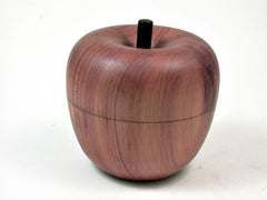 LV-2894  Aromatic Cedar & Ebony Wooden Apple Threaded Box-SCREW CAP
