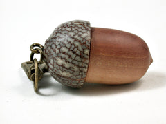 LV-2914  Manzanita & Betel Nut Acorn  Pendant Box, Pill  Fob, Charm-SCREW CAP