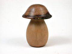 LV-3314   Ivorywood & Live Oak Wooden Mushroom Keepsake Box, Pill, Jewelry Box-SCREW CAP