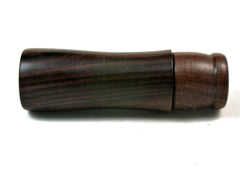 LV-3491  Mun Ebony & Patridgewood Slim Box, Toothpick Holder, Needle Case-SCREW CAP