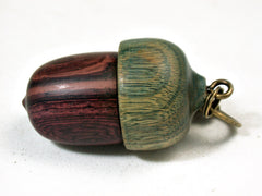 LV-3525  Wooden Acorn Pendant Box, Charm, Pill Holder from Camatillo & Verawood-SCREW CAP