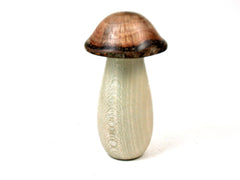 LV-3539  Holly & Live Oak Wooden Mushroom Trinket Box, Pill, Jewelry Box-SCREW CAP