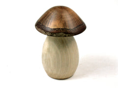 LV-3545  Holly & Live Oak Wooden Mushroom Trinket Box, Pill, Jewelry Box-SCREW CAP