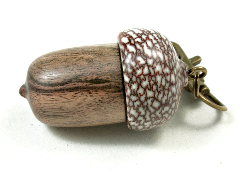 LV-3554  Hawaiian Lama & Betelnut Acorn Pendant Box, Charm, Keychain-SCREW CAP