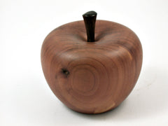 LV-3570  Aromatic Cedar & Ebony Wood Turned Apple Salt/Pepper/Spice Shaker