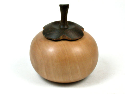 LV-3628  Persimmon Threaded Box from Bradford Pear & Lignum Vitae-SCREW CAP