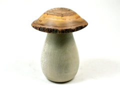 LV-3643  Holly & Japanese Pagoda Tree Wooden Mushroom Threaded Box, Jewelry Box-SCREW CAP