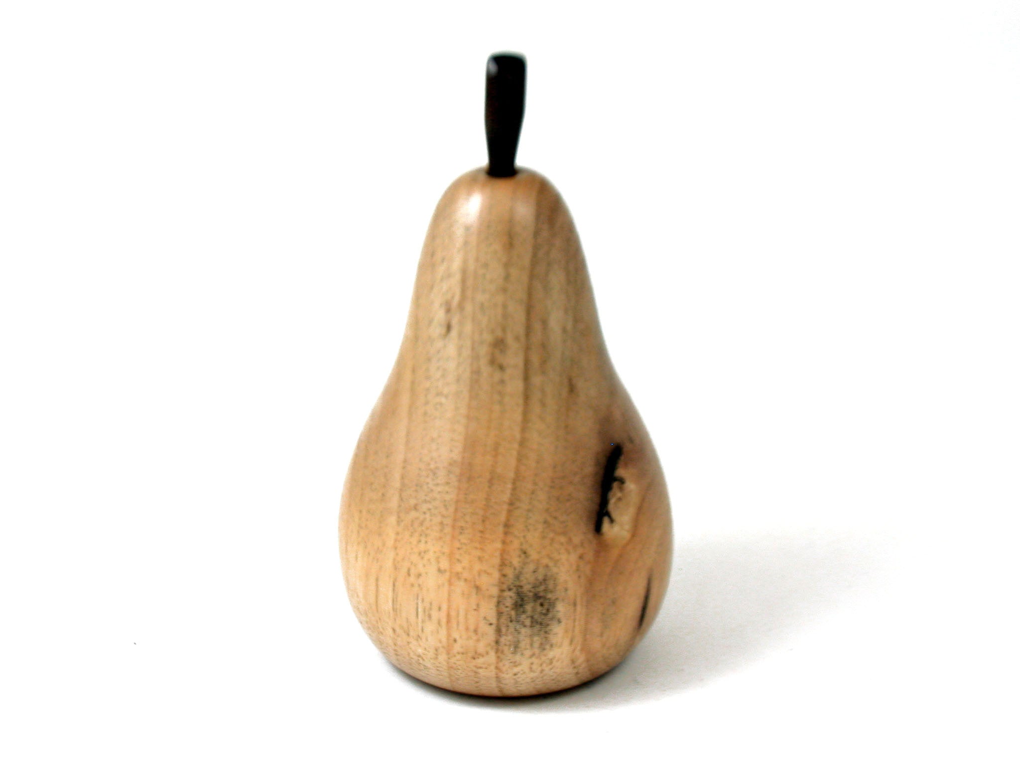 LV-3715  Hand Turned Pear Shaker/Secrete Compartment  from Persimmon Wood & Ebony-SCREW CAP