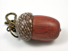 LV-3724  Wooden Acorn Pendant Box  from Satine & Betelnut-SCREW CAP