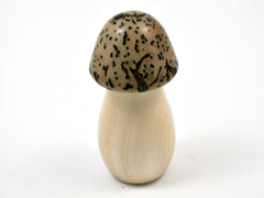 LV-3762  Wooden Mushroom Box from Privet Wood & Yolilllo Palm Nut -THREADED