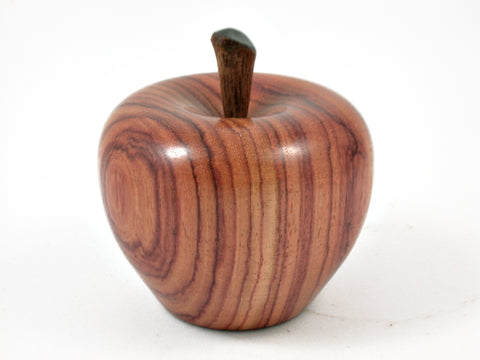 LV-3774  Hand Turned Apple Salt & Pepper Shaker, Secret Compartment from Tulipwood & Koa