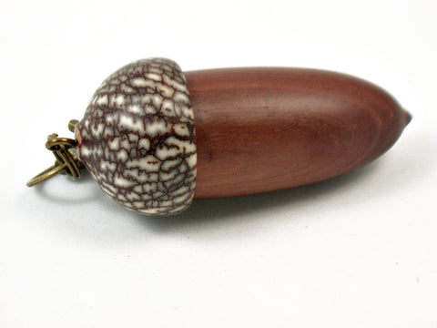 LV-3811 Acorn Pendant Box, Charm, Pill Holder from Manzanita & Betelnut-SCREW CAP