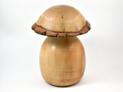 LV-3839 Threaded Wooden Mushroom Box from Box Elder & Garry Oak-JUMBO