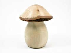 LV-3844  Holly & Live Oak Wooden Mushroom Keepsake Box, Pill, Jewelry Box-THREADED