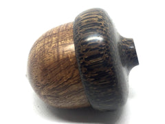 LV-3865 Curly Koa & Black Palm Acorn Jewelry, Ring Box, Pill Box, Gift Box-SCREW CAP