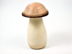 LV-3912  Holly & Live Oak Wooden Mushroom Keepsake Box, Pill, Jewelry Box-THREADED