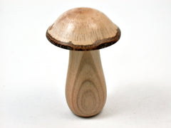 LV-3914 Madrone & Live Oak Wooden Mushroom Keepsake Box, Pill, Jewelry Box-THREADED