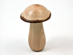LV-3914 Madrone & Live Oak Wooden Mushroom Keepsake Box, Pill, Jewelry Box-THREADED