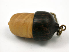 LV-3972 Osage Orange with Black Palm Acorn Pill Fob, Pendant Box-SCREW CAP