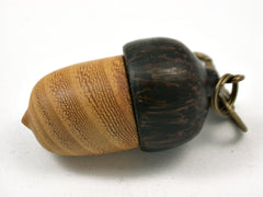 LV-3972 Osage Orange with Black Palm Acorn Pill Fob, Pendant Box-SCREW CAP