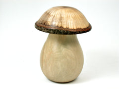 LV-4020  Holly & Live Oak Wooden Mushroom Trinket Box, Pill, Jewelry Box-THREADED