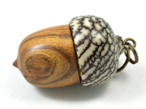 LV-4029  Acorn Pendant Box, Compartment Jewelry from Chittum & Betelnut-SCREW CAP