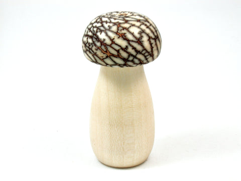 LV-4075  American Holly & Betel Nut Mushroom Secret Compartment, Pill Holder-SCREW CAP