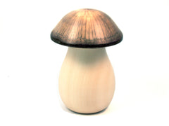 LV-4109  Holly & Live Oak Wooden Mushroom Decorative Container, Gift Box, Jewelry Box-THREADED