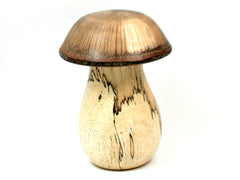 LV-4110  Spalted Tamarind & Live Oak Wooden Mushroom Secret Compartment, Gift Box, Jewelry Box-THREADED