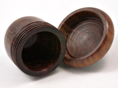 LV-4162  Snakewood & Lignum Vitae  Acorn Jewelry, Engagement Ring Box, Pill Box-SCREW CAP