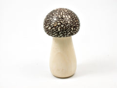 LV-4179 Holly & Betelnut Threaded Mushroom Needle Case, Pill, Jewelry Box-SCREW CAP